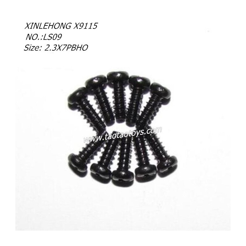 XINLEHONG X9115 Parts Round Headed Screw 2.6X7PBHO 15-LS09