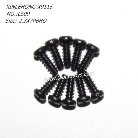 XINLEHONG X9115 Parts Round Headed Screw 2.6X7PBHO 15-LS09