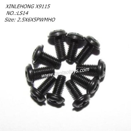 XINLEHONG X9115 Parts Round Headed Screw 2.5X6X5PWMHO 15-LS14