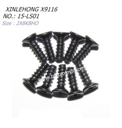 XINLEHONG TOYS X9116 Parts Countersunk Head Screws 2X8KBHO 15-LS01