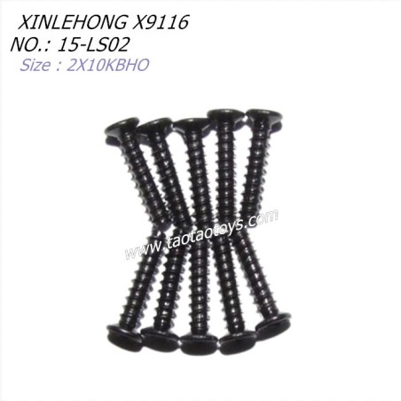 XINLEHONG TOYS X9116 Parts Countersunk Head Screws 2X10KBHO 15-LS02