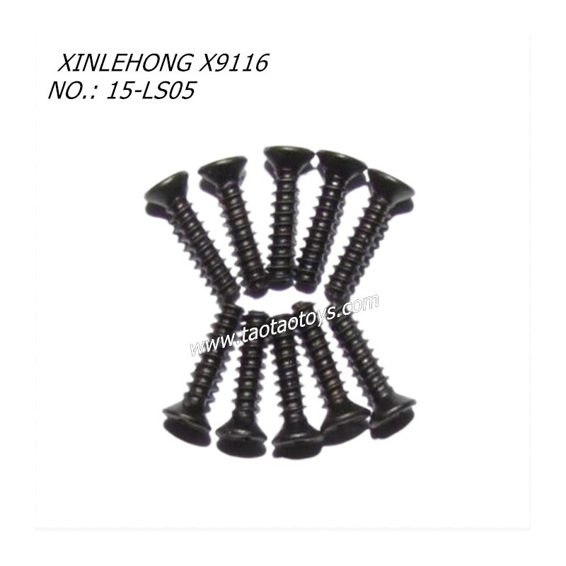 XINLEHONG TOYS X9116 Parts Countersunk Head Screw 2.3X10KBHO 15-LS05
