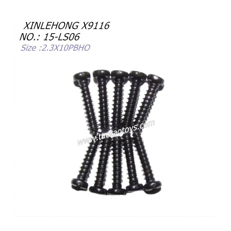 XINLEHONG TOYS X9116 Parts Round Headed Screw 2.3X10PBHO 15-LS06