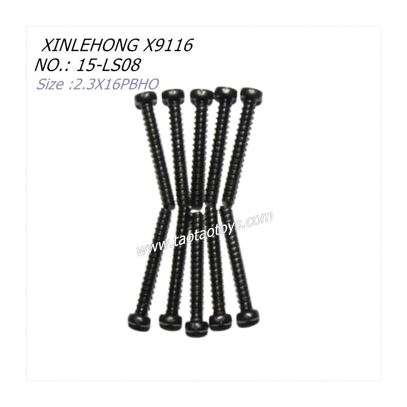 XINLEHONG TOYS X9116 Parts Round Headed Screw 2.3X16PBHO 15-LS08