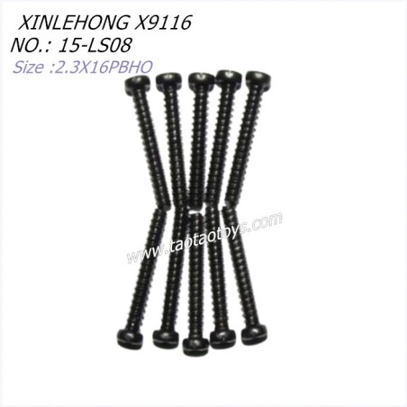 XINLEHONG TOYS X9116 Parts Round Headed Screw 2.3X16PBHO 15-LS08