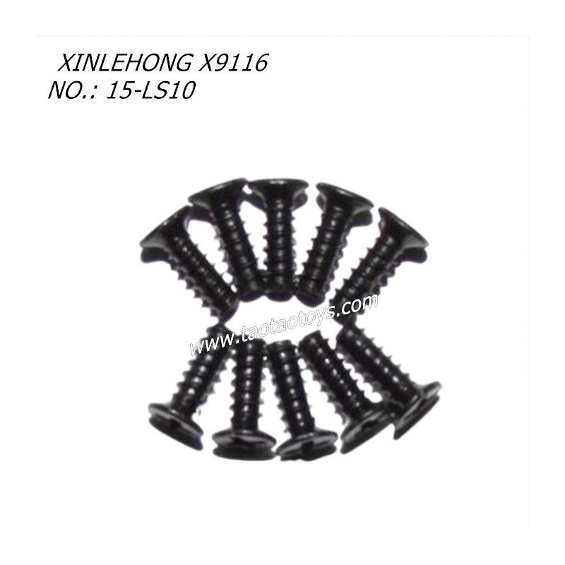 XINLEHONG TOYS X9116 Parts Countersunk Head Screw 2.6X8KBHO 15-LS10
