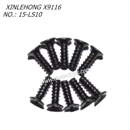 XINLEHONG TOYS X9116 Parts Countersunk Head Screw 2.6X8KBHO 15-LS10