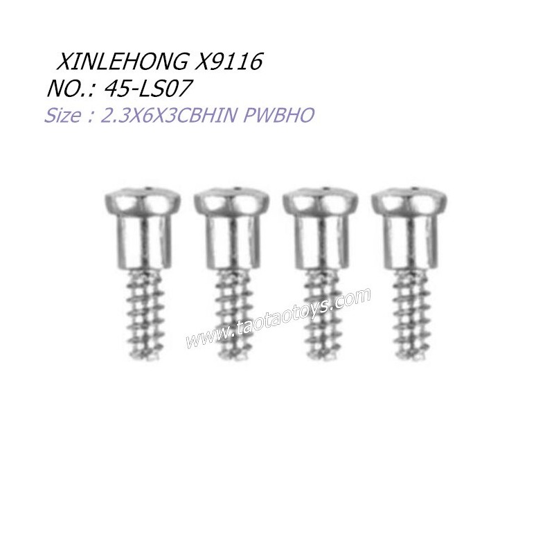 XINLEHONG TOYS X9116 Parts 2.3X6X3CBHIN PWBHO Round Headed Screw 45-LS07