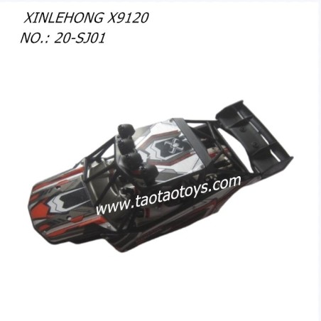 XINLEHONG TOYS X9120 Parts Car Shell 20-SJ01 red