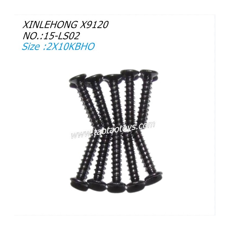 XINLEHONG TOYS X9120 Parts Countersunk Head Screws 2X10KBHO 15-LS02
