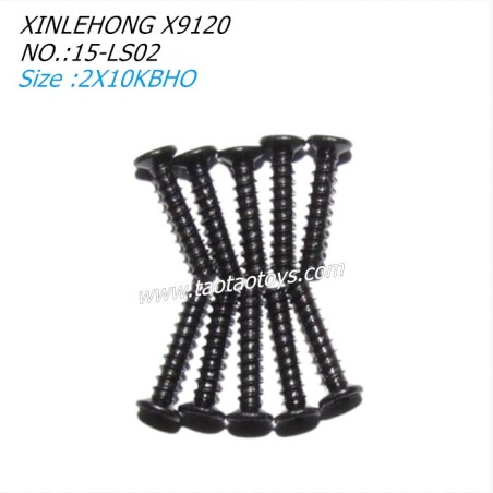 XINLEHONG TOYS X9120 Parts Countersunk Head Screws 2X10KBHO 15-LS02