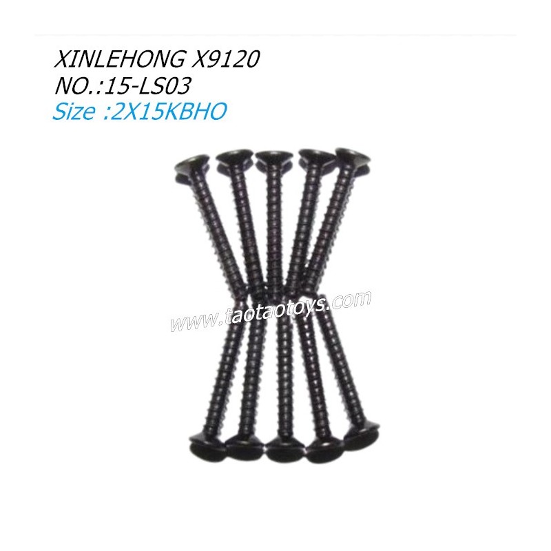 XINLEHONG TOYS X9120 Parts Countersunk Head Screws 2X15KBHO 15-LS03