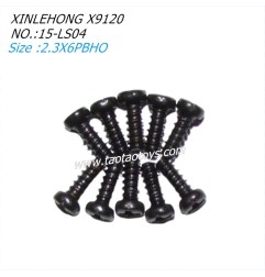 XINLEHONG TOYS X9120 Parts Round Headed Screw 2.3X6PBHO 15-LS04