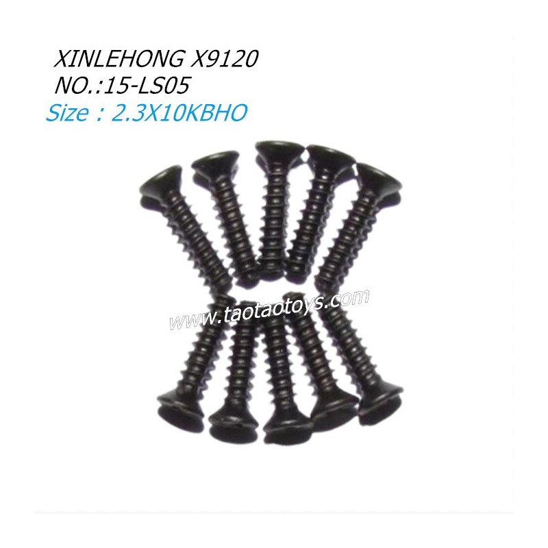 XINLEHONG TOYS X9120 Parts Countersunk Head Screw 2.3X10KBHO 15-LS05