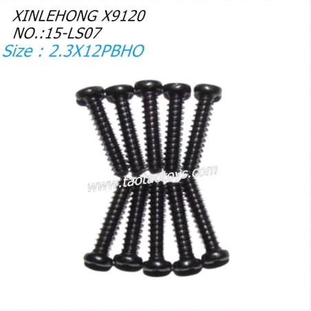 XINLEHONG TOYS X9120 Parts Round Headed Screw 2.3X12PBHO 15-LS07