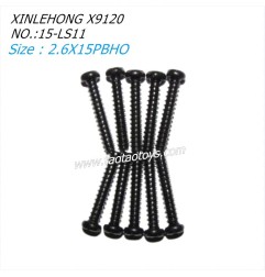XINLEHONG TOYS X9120 Parts Round Headed Screw 2.6X15PBHO 15-LS11