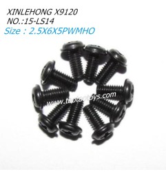 XINLEHONG TOYS X9120 Parts Round Headed Screw 2.5X6X5PWMHO 15-LS14