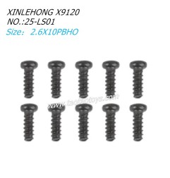 XINLEHONG TOYS X9120 Parts Round Headed Screw 2.6X10PBHO 25-LS01