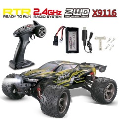 XINLEHONG TOYS 9116 RC CAR 1:12 2.4G High Speed Remote Control Car YELLOW-1