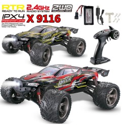 XINLEHONG TOYS 9116 RC CAR 1:12 2.4G High Speed Remote Control Car RED YELLOW