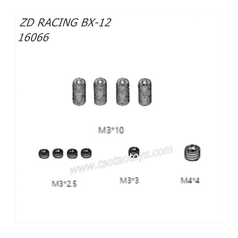 ZD Racing BX12 1/12 RC Buggy Parts Machine Screw 16066