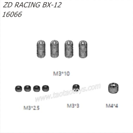 ZD Racing BX12 1/12 RC Buggy Parts Machine Screw 16066