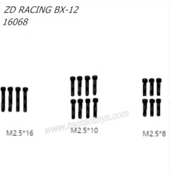 ZD Racing BX12 1/12 RC Buggy Parts Cup head Screw 16068