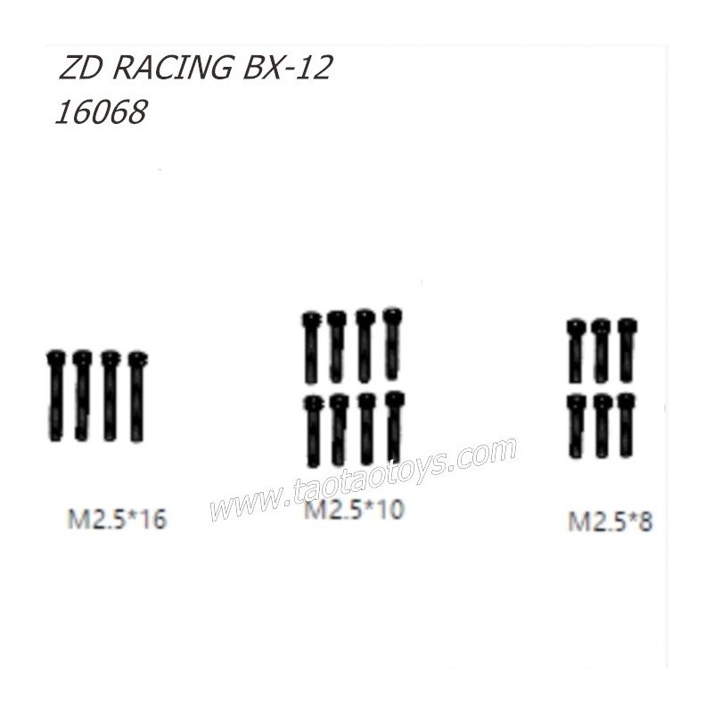 ZD Racing BX12 1/12 RC Buggy Parts Cup head Screw 16068