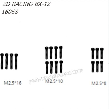 ZD Racing BX12 1/12 RC Buggy Parts Cup head Screw 16068
