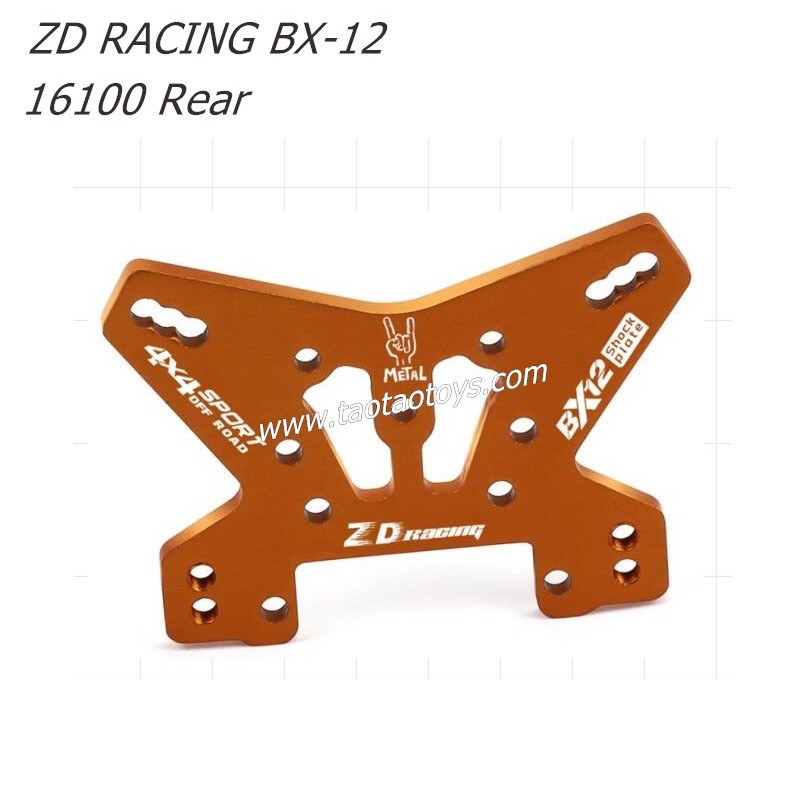 ZD Racing BX12 1/12 Brushless RC Buggy Parts Rear Shock Plate 16100