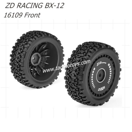 ZD Racing BX12 1/12 RC Buggy Parts Pre-glued Tires 16109