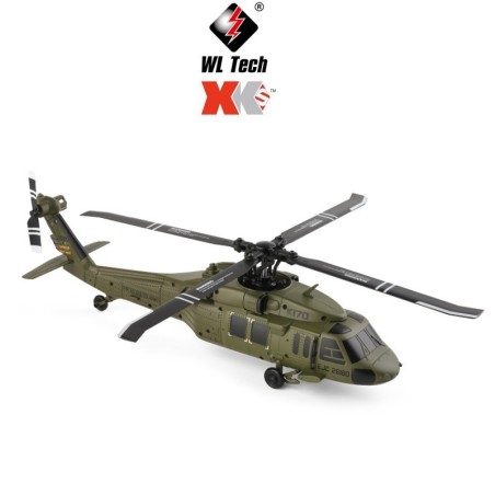 WLTOYS K170 UH-60L Black Hawk 4CH RC Helicopter Simulation Remote Control Fighter