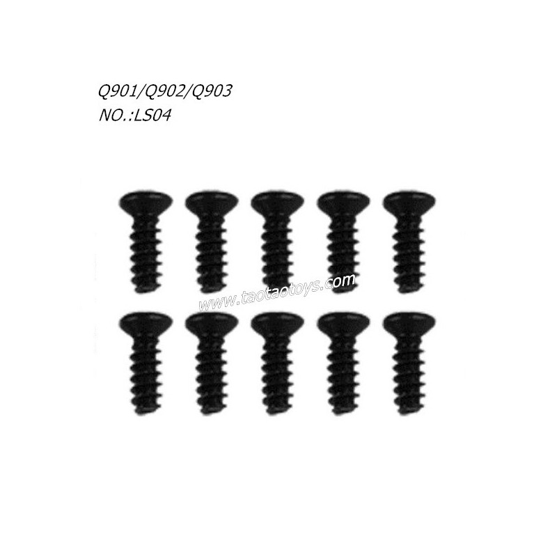 XINLEHONG TOYS Q901 Q902 Q903 Parts Flat Head Screw 2.6X6KBHO LS04 XINLEHONG TOYS Q901 Q902 Q903 Parts Flat Head Screw 2.6X6KBHO LS04