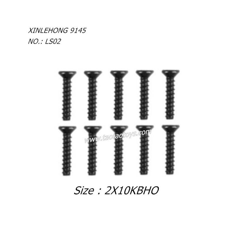 XINLEHONG TOYS 9145 Parts 2X10KBHO Countersunk Head Screws LS02 XINLEHONG TOYS 9145 Parts 2X10KBHO Countersunk Head Screws LS02