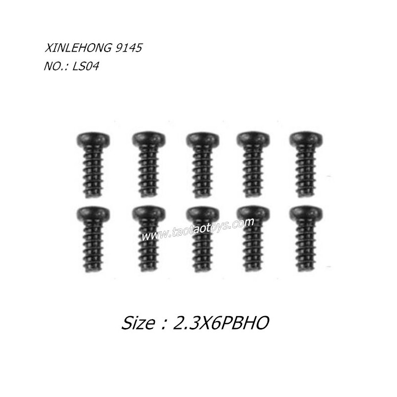 XINLEHONG TOYS 9145 Parts 2.3X6PBHO Round Headed Screw LS04 XINLEHONG TOYS 9145 Parts 2.3X6PBHO Round Headed Screw LS04