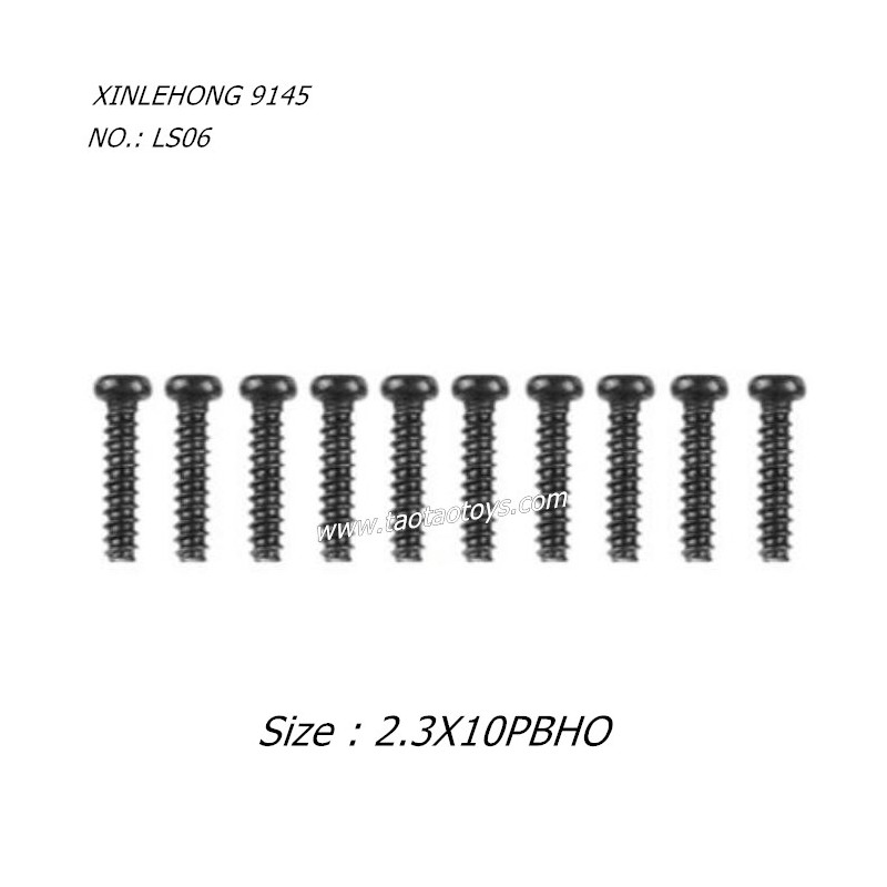 XINLEHONG TOYS 9145 Parts 2.3X10PBHO Round Headed Screw LS06 XINLEHONG TOYS 9145 Parts 2.3X10PBHO Round Headed Screw LS06