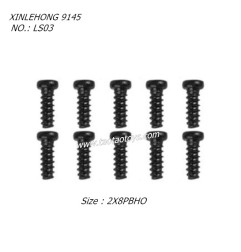 XINLEHONG TOYS 9145 Parts 2X8PBHO Round Headed Screw LS03