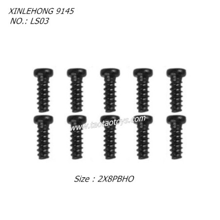 XINLEHONG TOYS 9145 Parts 2X8PBHO Round Headed Screw LS03