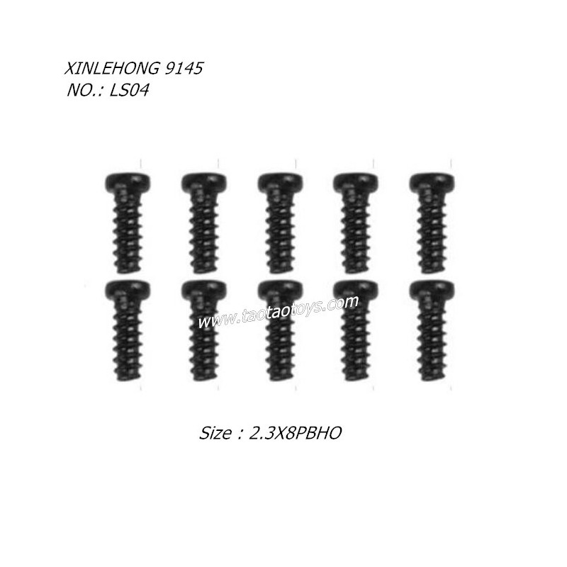 XINLEHONG TOYS 9145 Parts 2.3X8PBHO Round Headed Screw LS04 XINLEHONG TOYS 9145 Parts 2.3X8PBHO Round Headed Screw LS04