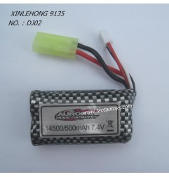 XINLEHONG 9135 Parts Battery 7.4V 500mAh DJ02-1