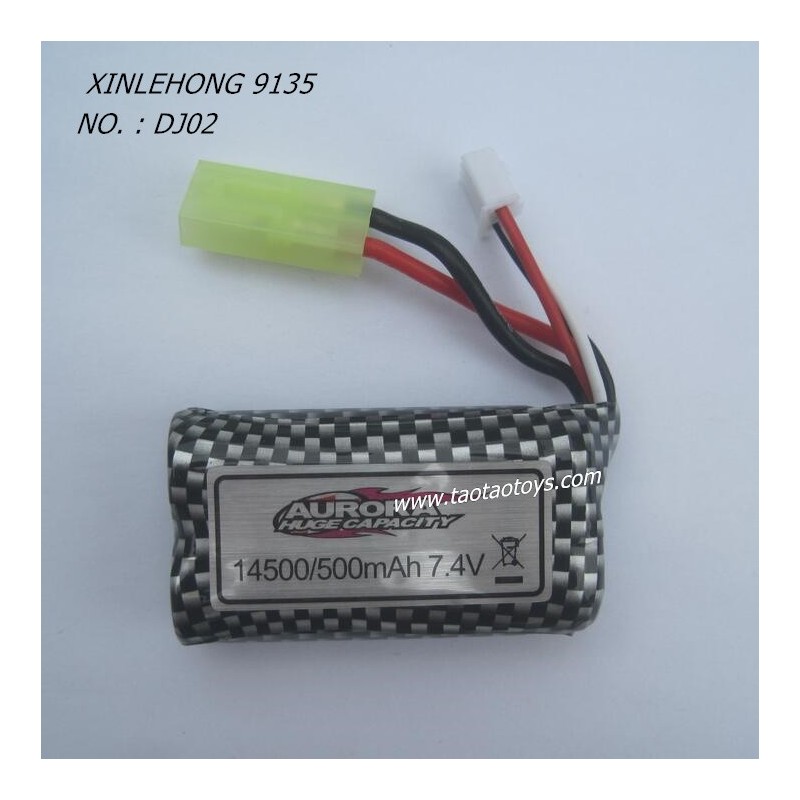 XINLEHONG 9135 Parts Battery 7.4V 500mAh DJ02