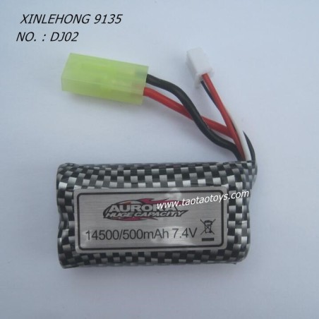 XINLEHONG 9135 Parts Battery 7.4V 500mAh DJ02-1