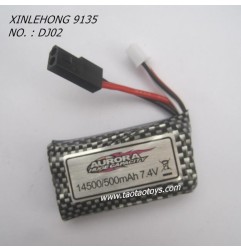 XINLEHONG TOYS 9135 Parts Battery 7.4V 500mAh DJ02