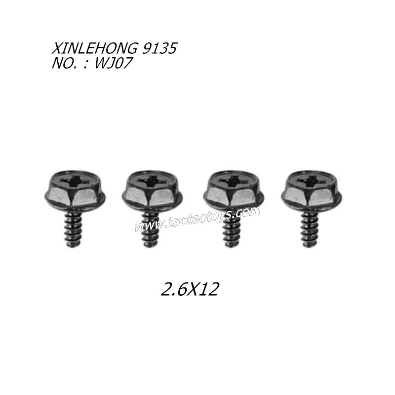 XINLEHONG 9135 Original Parts Locknut 2.6X12 WJ07